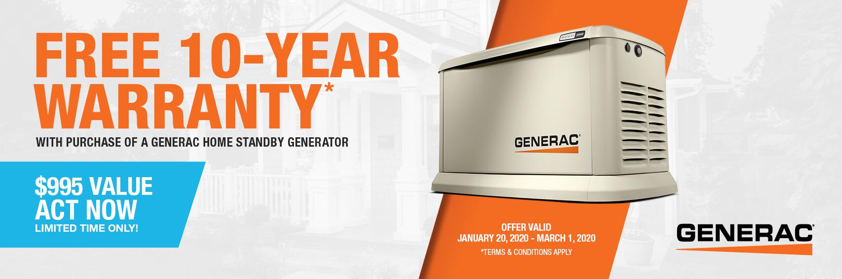 Homestandby Generator Deal | Warranty Offer | Generac Dealer | Morriston, FL